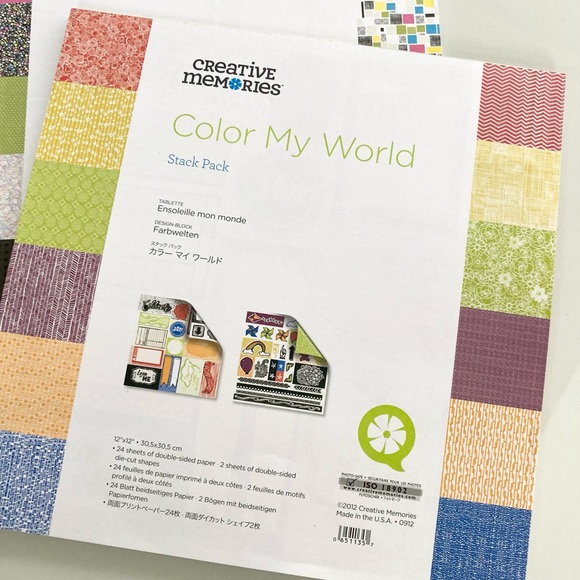 Creative Memories Color Vibe and Color My World Stack Pack Paper Pads - New - Picture 2 of 11